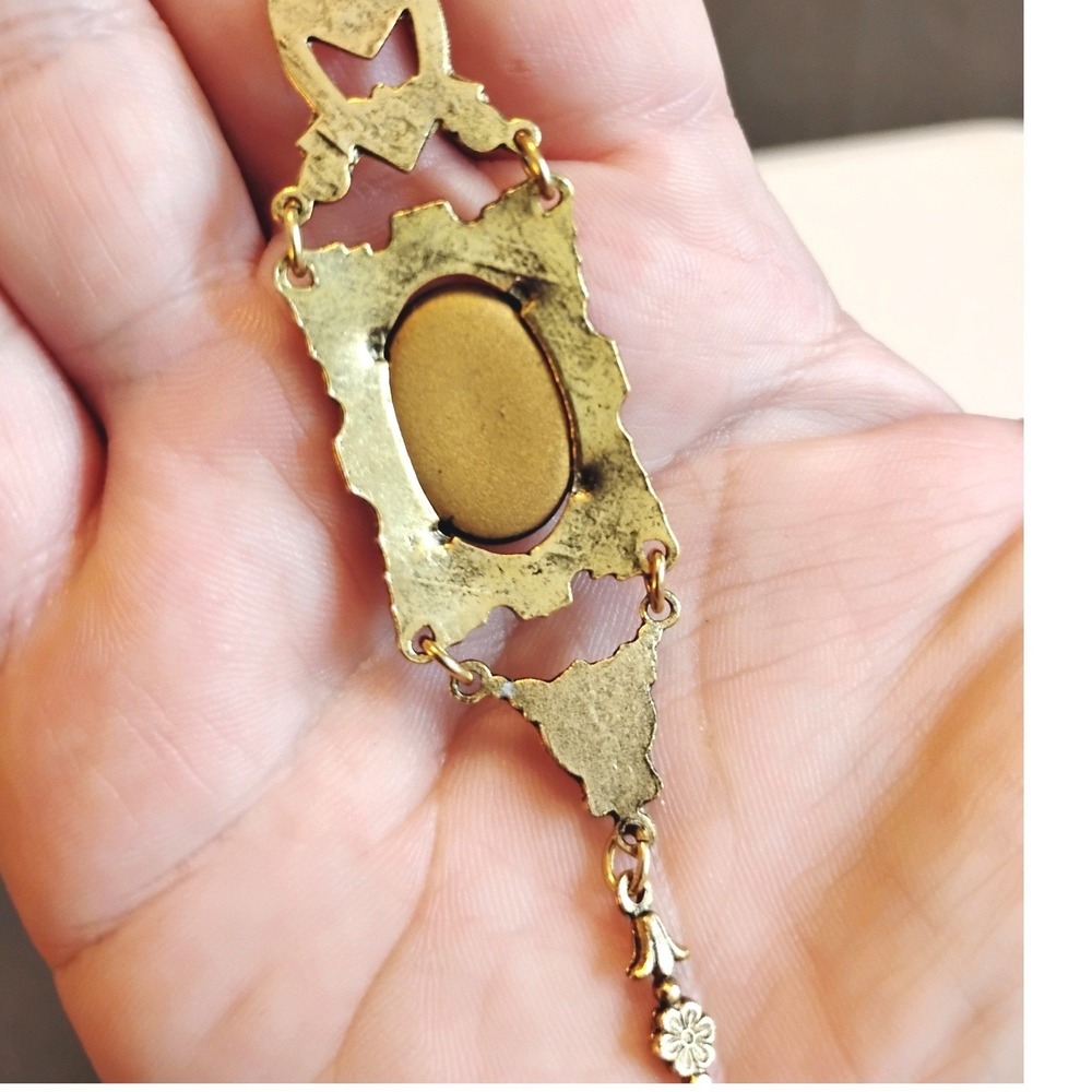 Vintage Victorian Revival Vampy Necklace Whimsygoth Gothic Coquette Dark Fairy - Picture 5 of 6